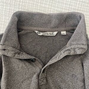 Travis Mathew Gray Polo Sweater, Size M